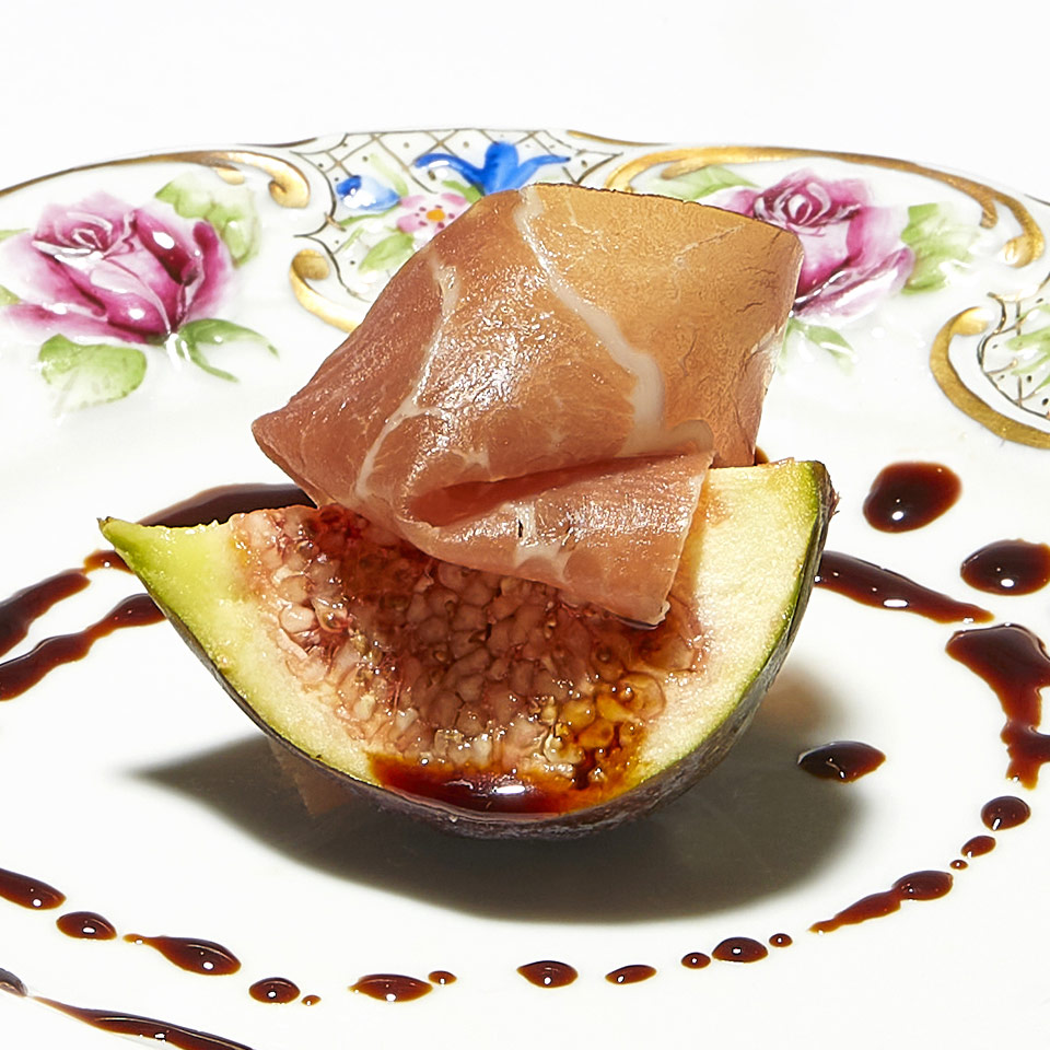 Fichi e Prosciutto crudo conditi con Aceto Balsamico